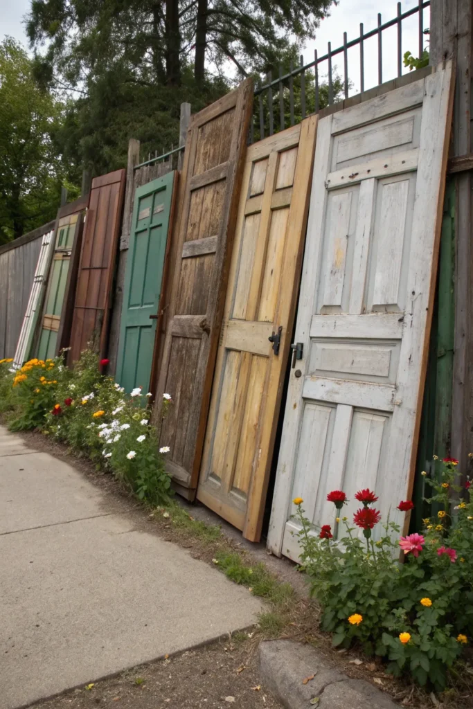 18 rustic door fence fence built from mismatched