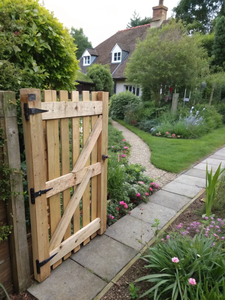 18 simple pallet gate with plans cottage garden g