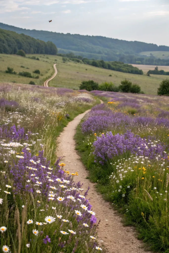 18 wildflower meadow with lavender free flowin