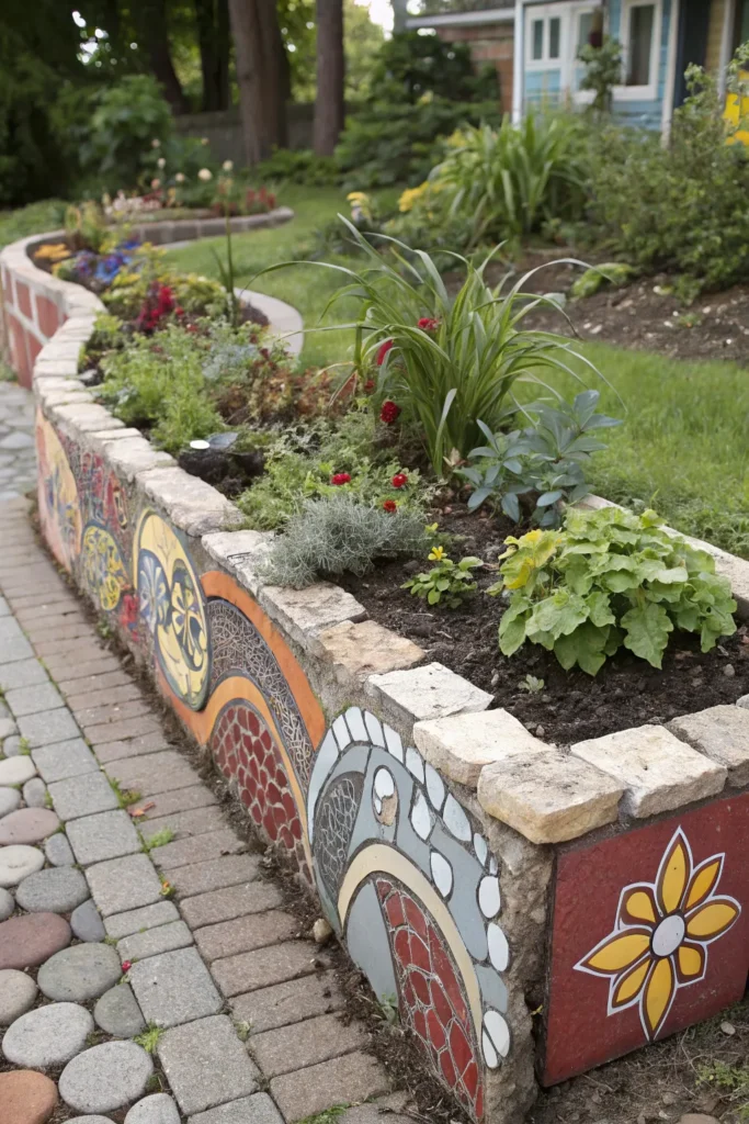 19 bohemian mosaic garden border a colorful mo
