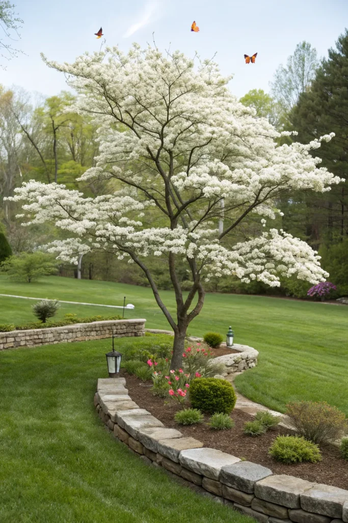 19 dogwood a flowering dogwood tree in a lands