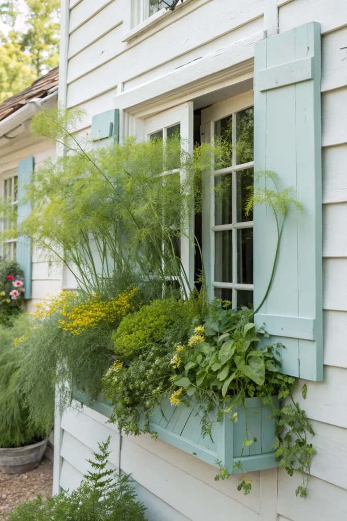 19 fennel in a window box a window box overflo