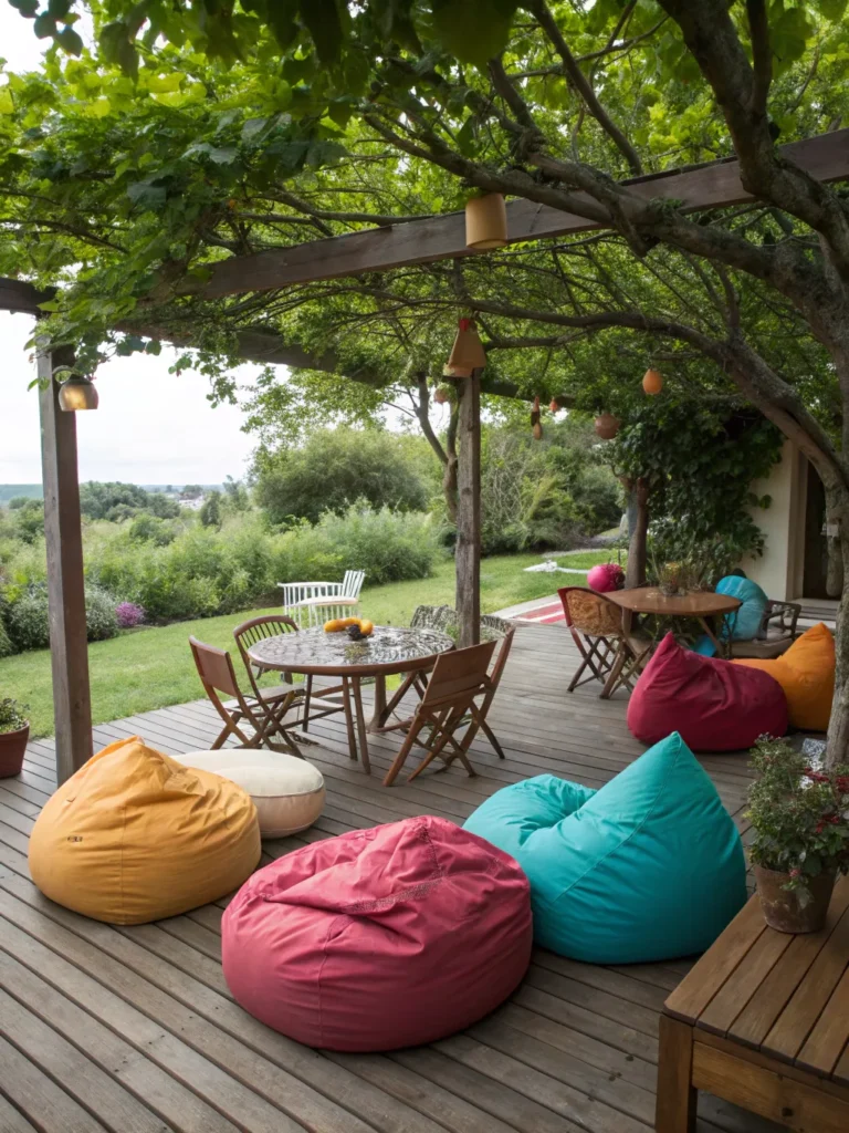 19 outdoor bean bag patio seating ideas