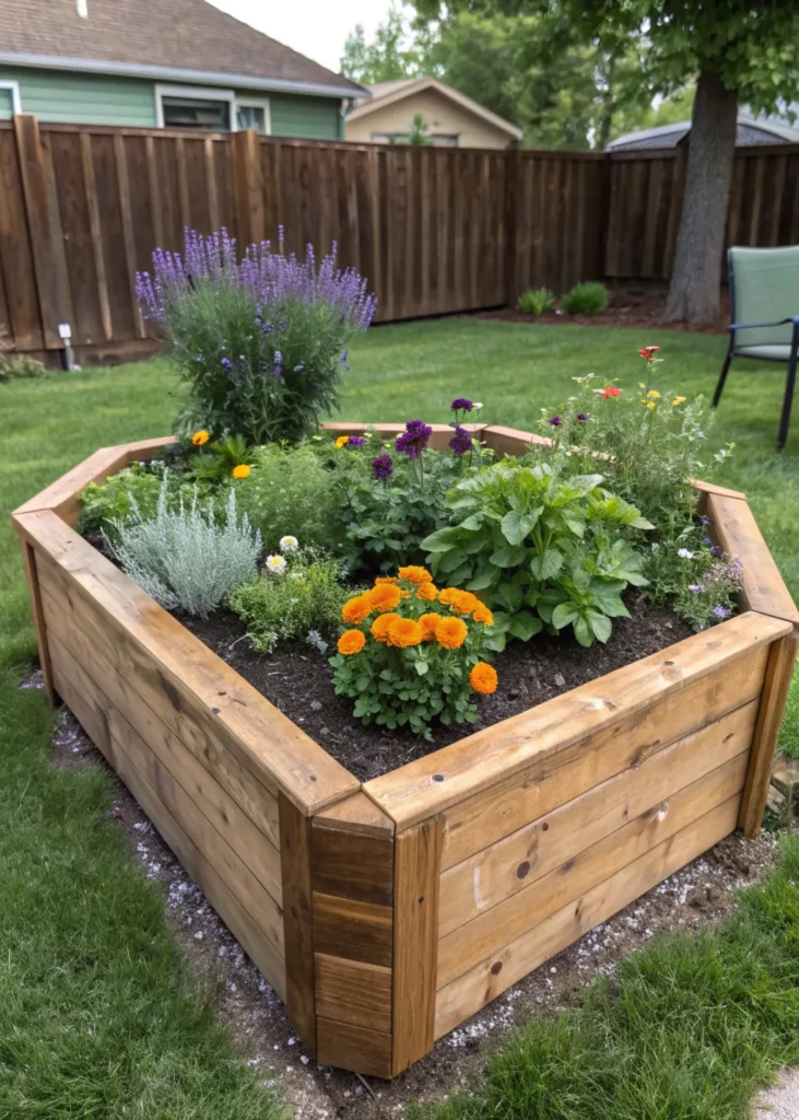 19 wooden hexagonal raised bed a six sided woo