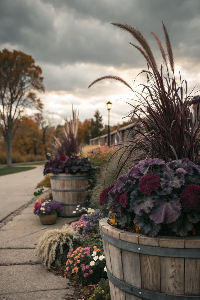 2 moody toned planter designs deep purple foun