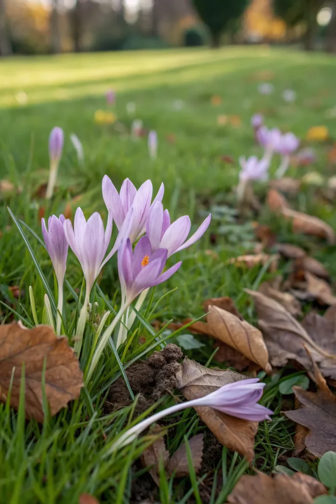 20 autumn crocus delicate lilac autumn crocus fl