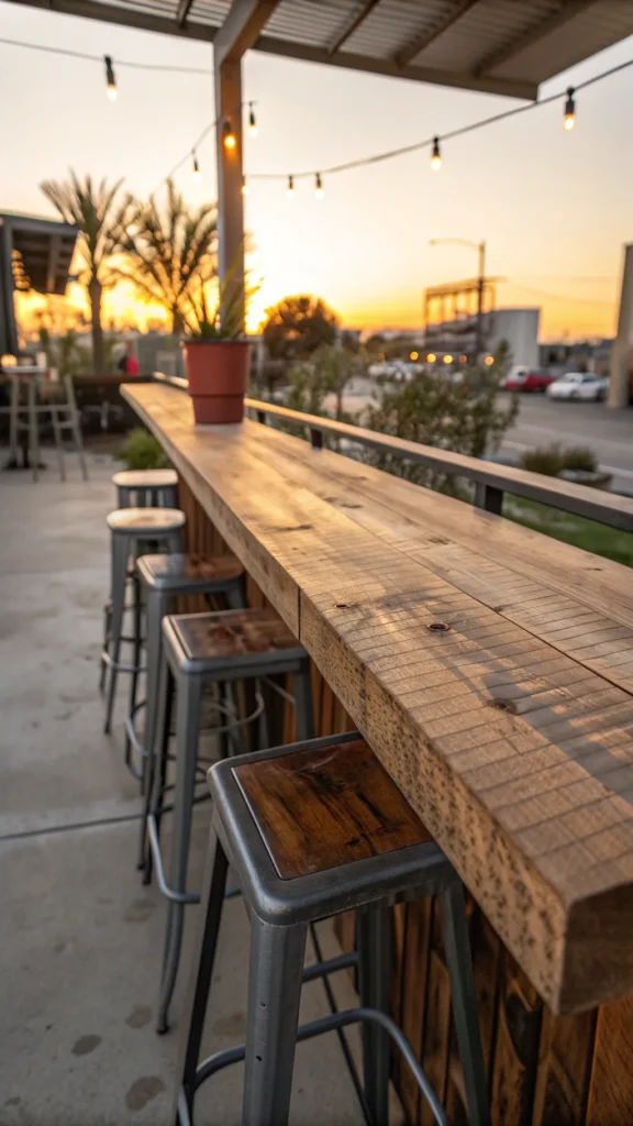 20 reclaimed wood bar top bar with a reclaimed