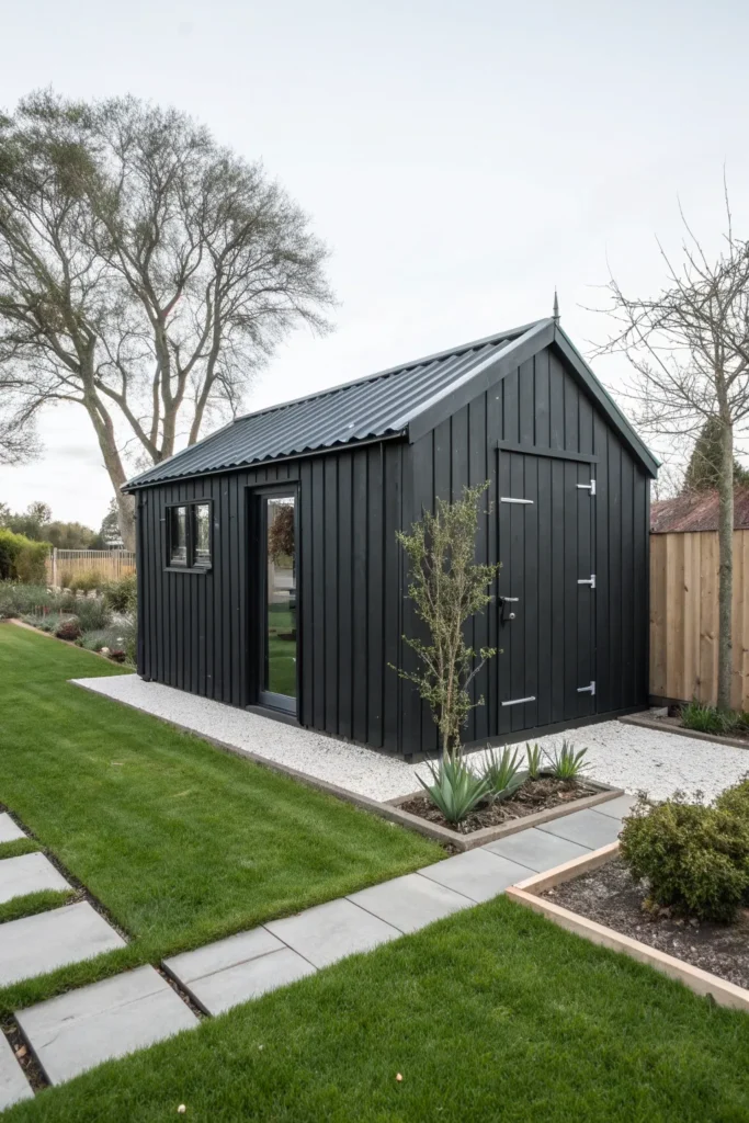 20 scandinavian style charcoal garden shed real