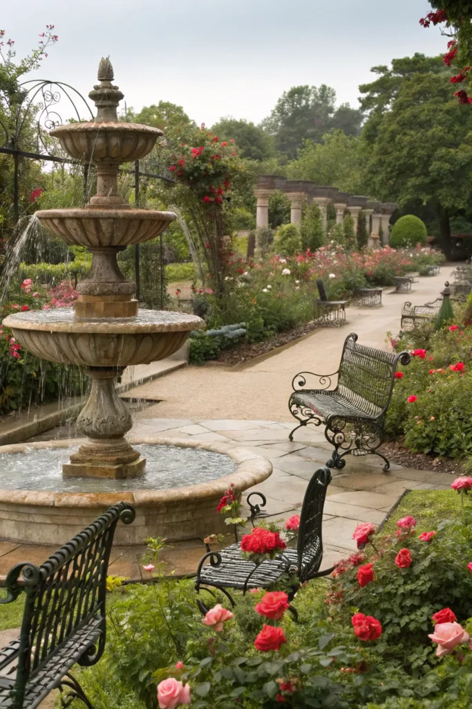20 victorian garden featuring elaborate water ca