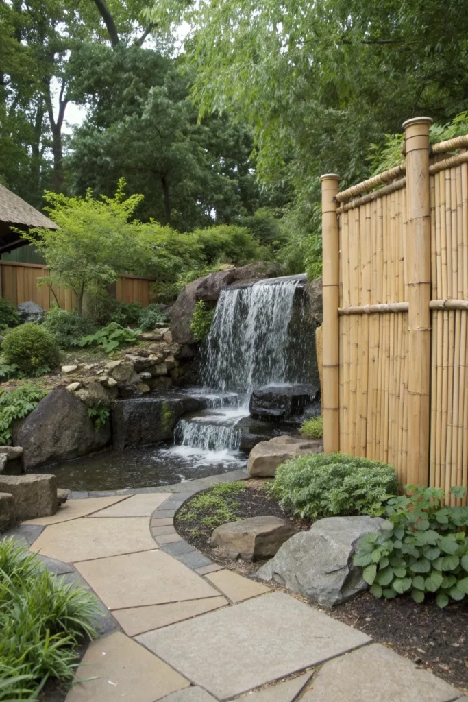 20 waterfall bamboo escape bamboo fencing plac