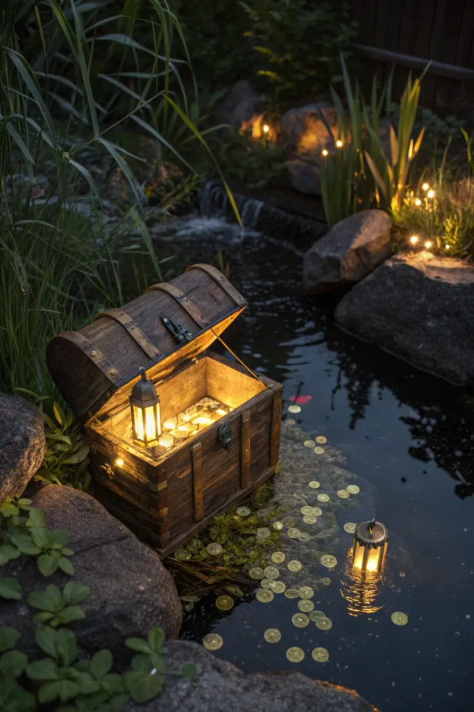 21 an underwater treasure chest decoration glowi