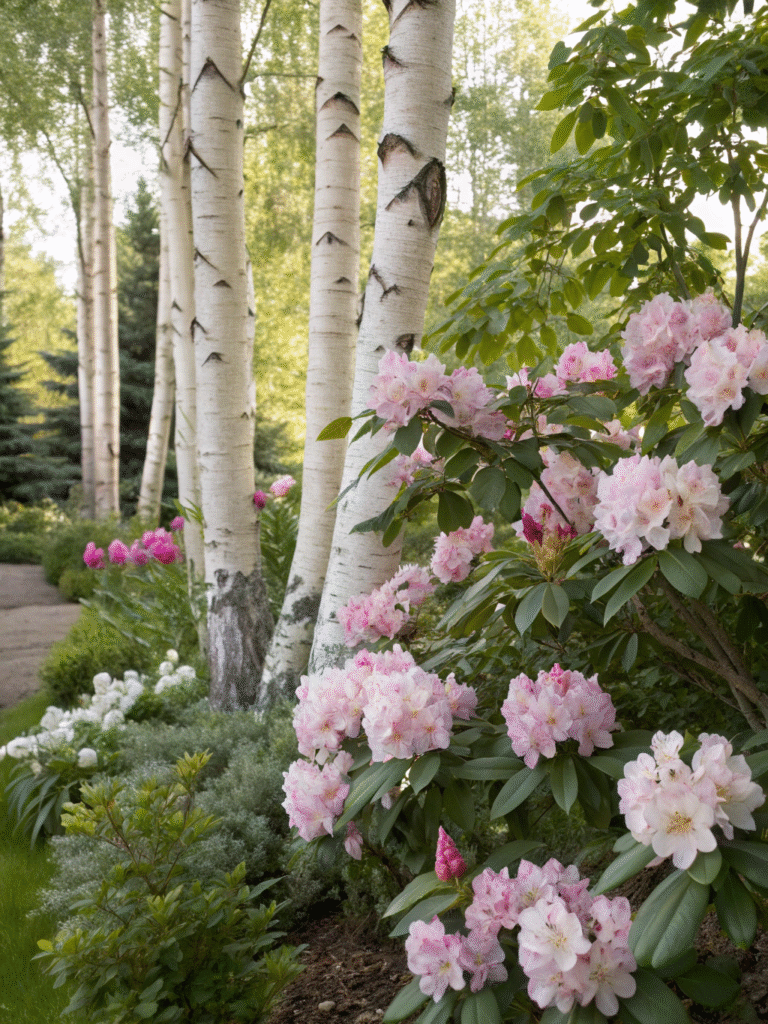 21 classic garden border with rhododendron mrs