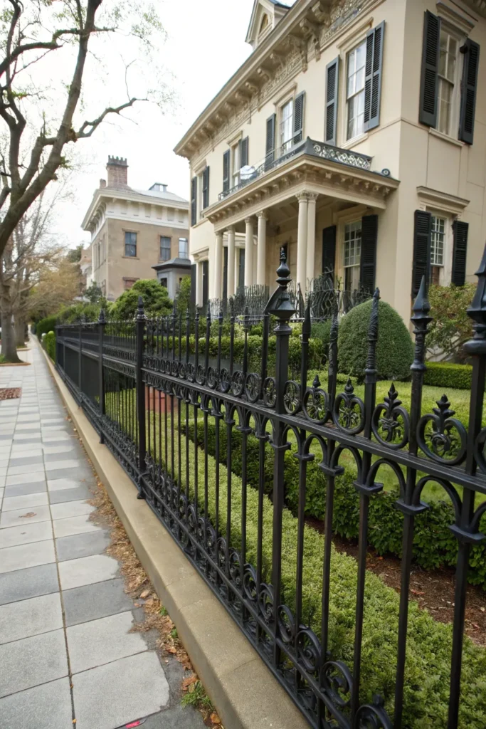 21 classic wrought iron fence design a classic w