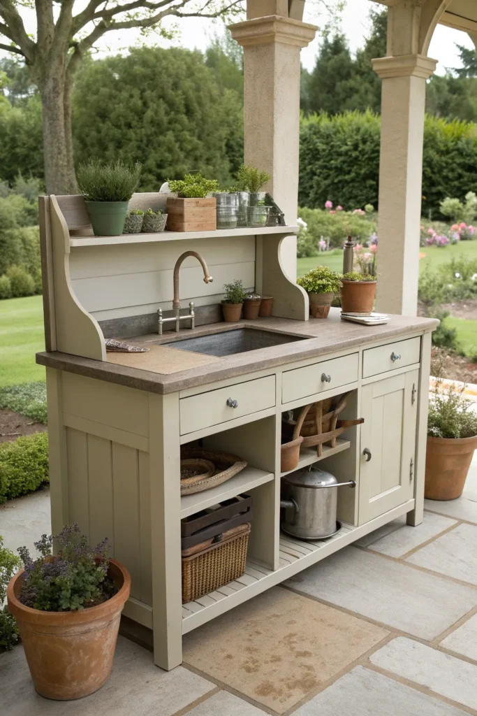 21 elegant potting bench with sink potting bench