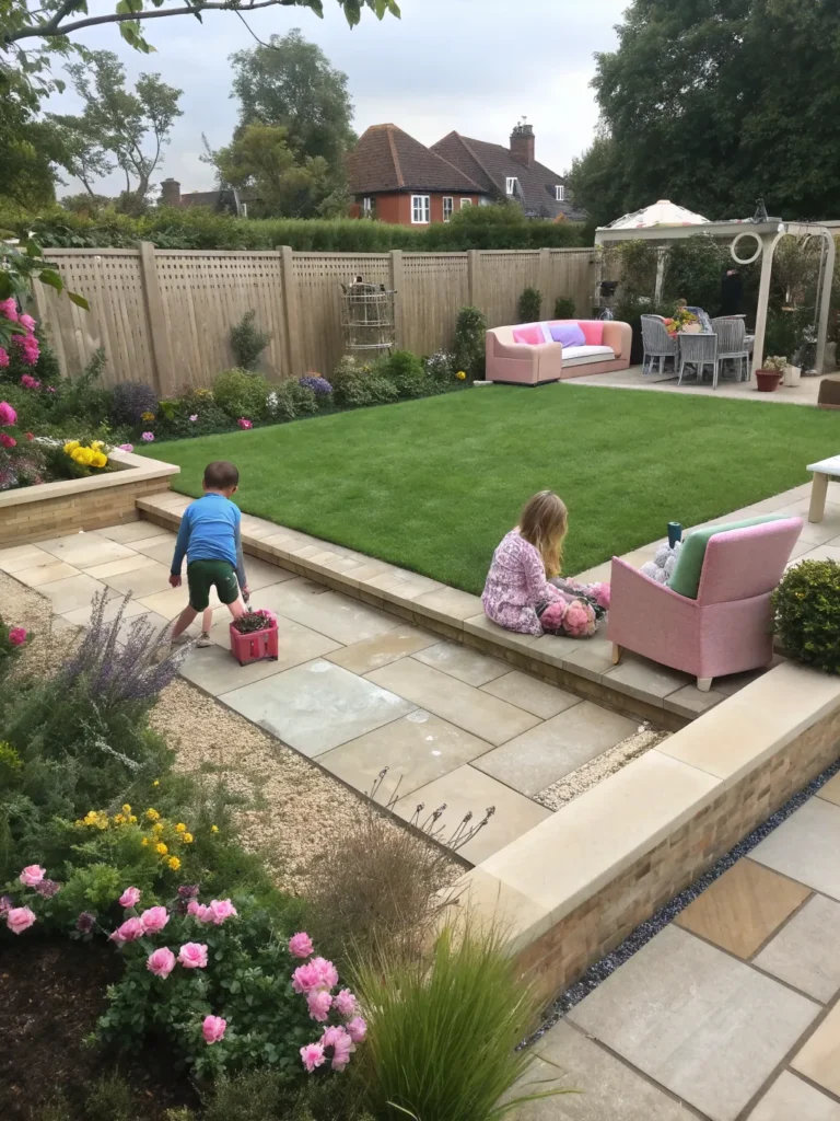 21polished garden layout using smooth finished sle