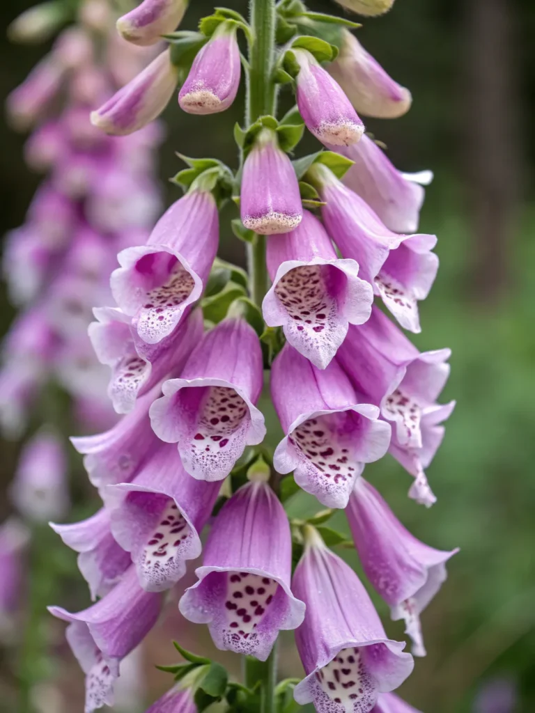 22 close of foxglove flowers wild flower