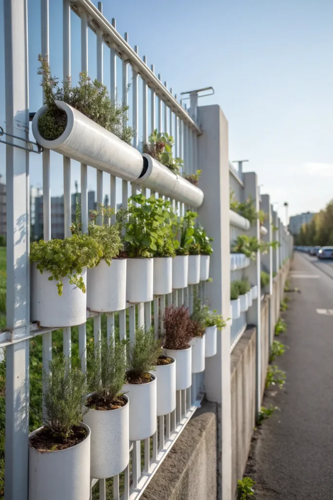 22 pvc pipe herb garden a row of pvc pipes cut i