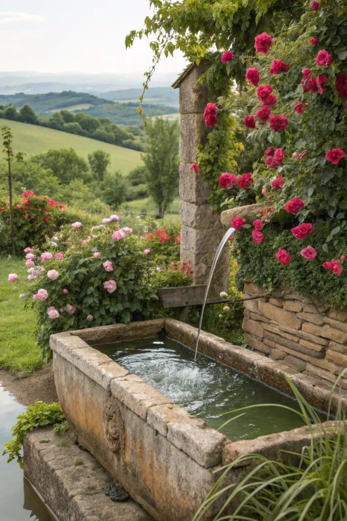 22 rustic stone trough fountain a rustic stone t