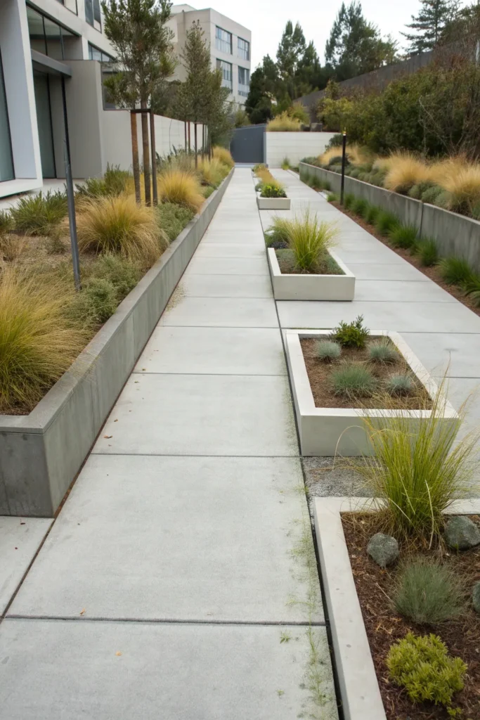 23 contemporary concrete pathway garden a sleek