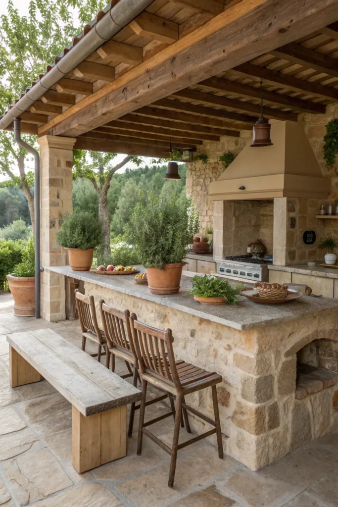 23 countryside outdoor kitchen render a countrys