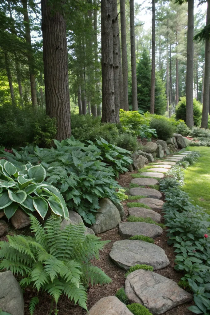 23 forest themed garden border rough natural s