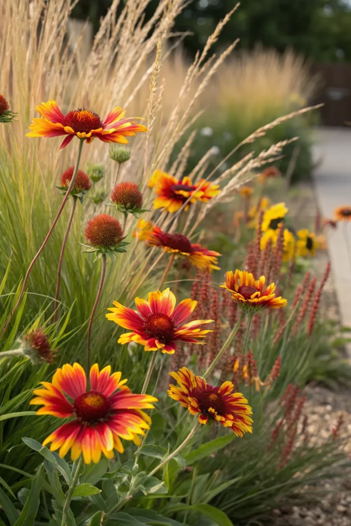 23 gaillardia fiery gaillardia blooms with red a