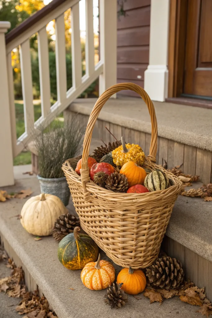 23 gourd filled baskets wicker basket overflow
