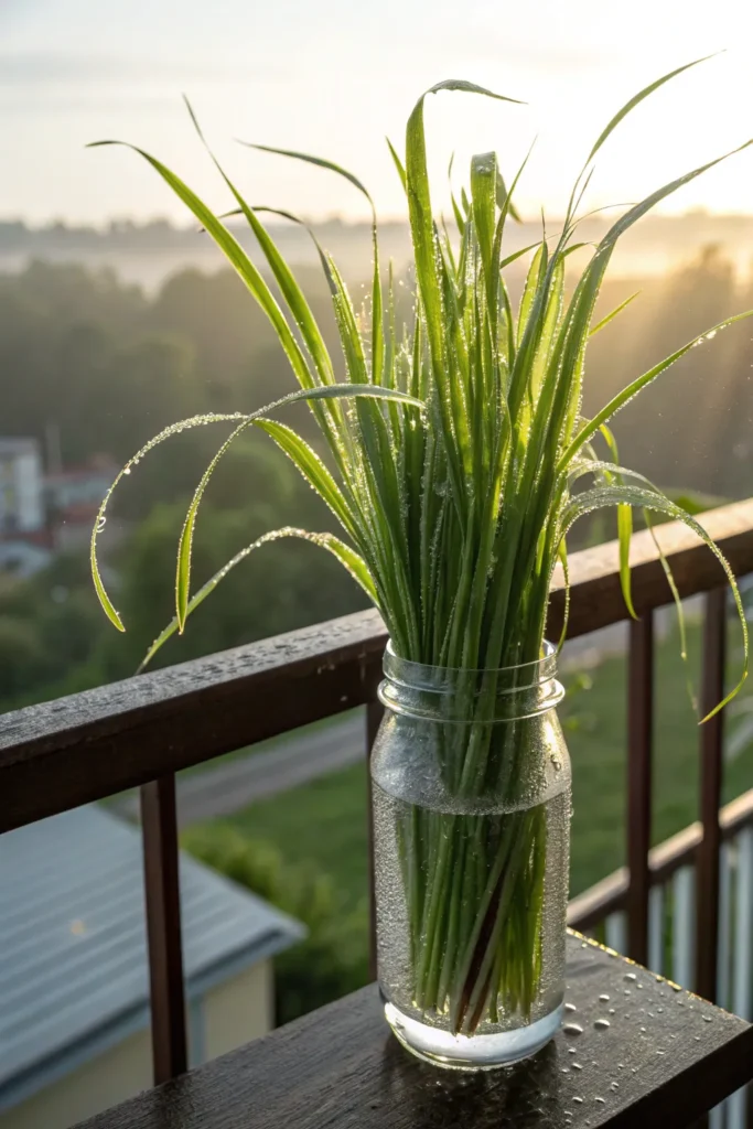 23 lemongrass in a tall jar a tall glass jar w
