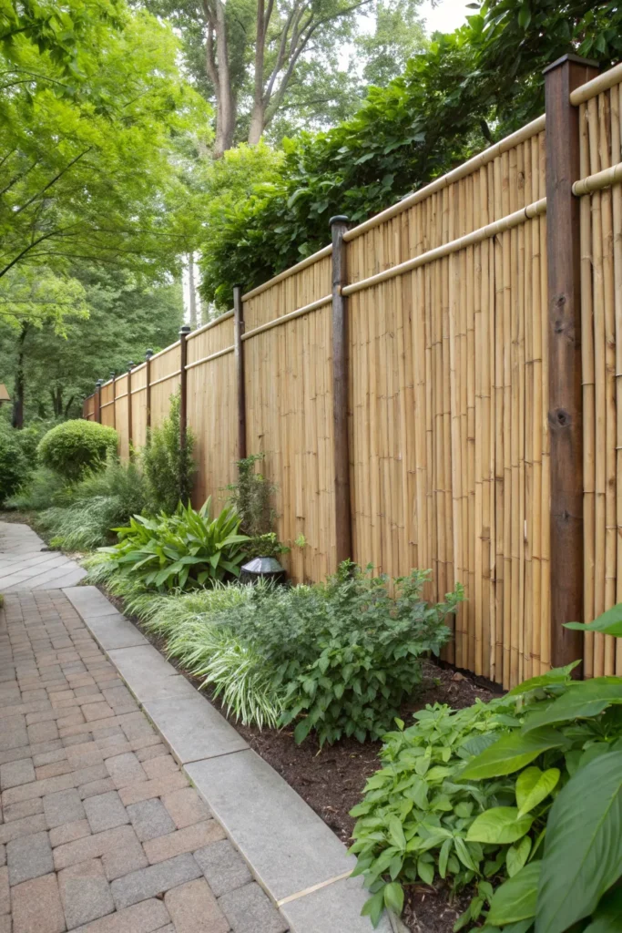 24 eco friendly privacy fence garden with a tall