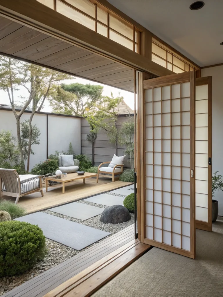 24 indoor outdoor transition space sliding shoj