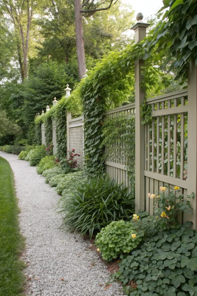 24 living green fence with climbing plants gener