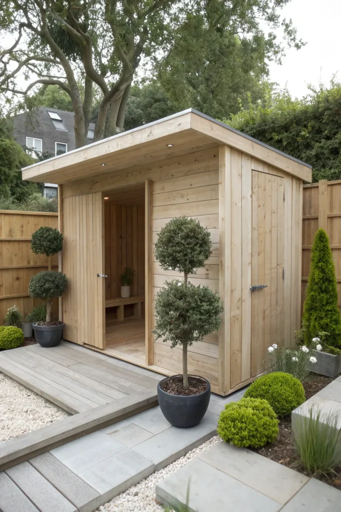 24 minimalist wooden garden shed realistic mini