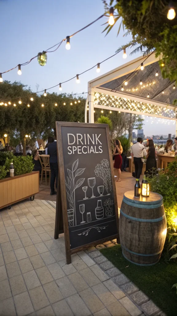 24 outdoor chalkboard menu large chalkboard si