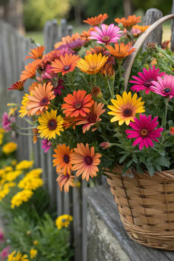 25 african daisy a basket brimming with bold afr