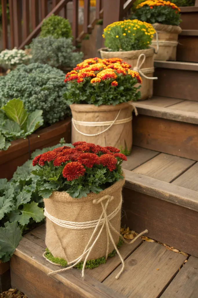 25 burlap accents planters wrapped in burlap t
