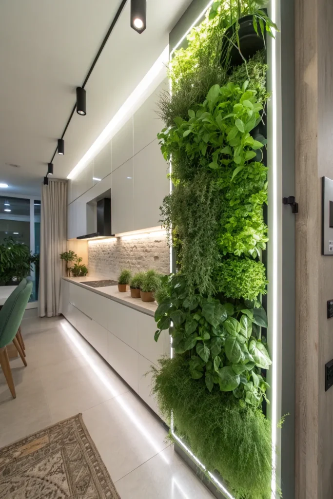 25 illuminated herb wall with grow lights a dram