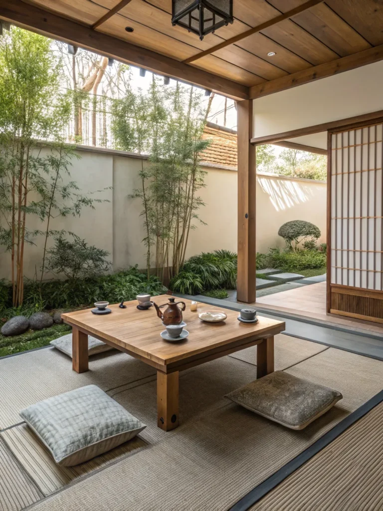 25 low dining table for tea or zen meals a low