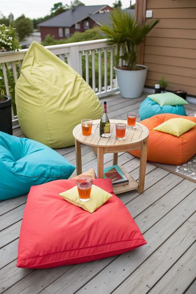 25 outdoor bean bags brightly colored outdoor be