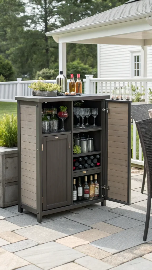 25 weather resistant outdoor bar cabinet styli