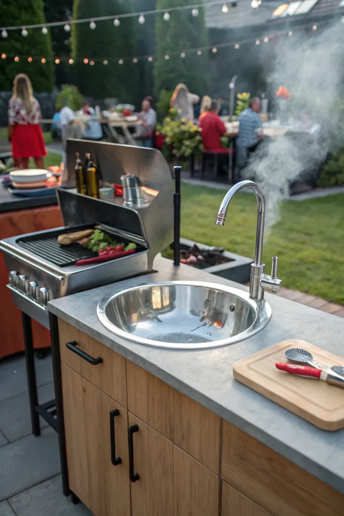 26 bbq guys stainless steel sink station with a