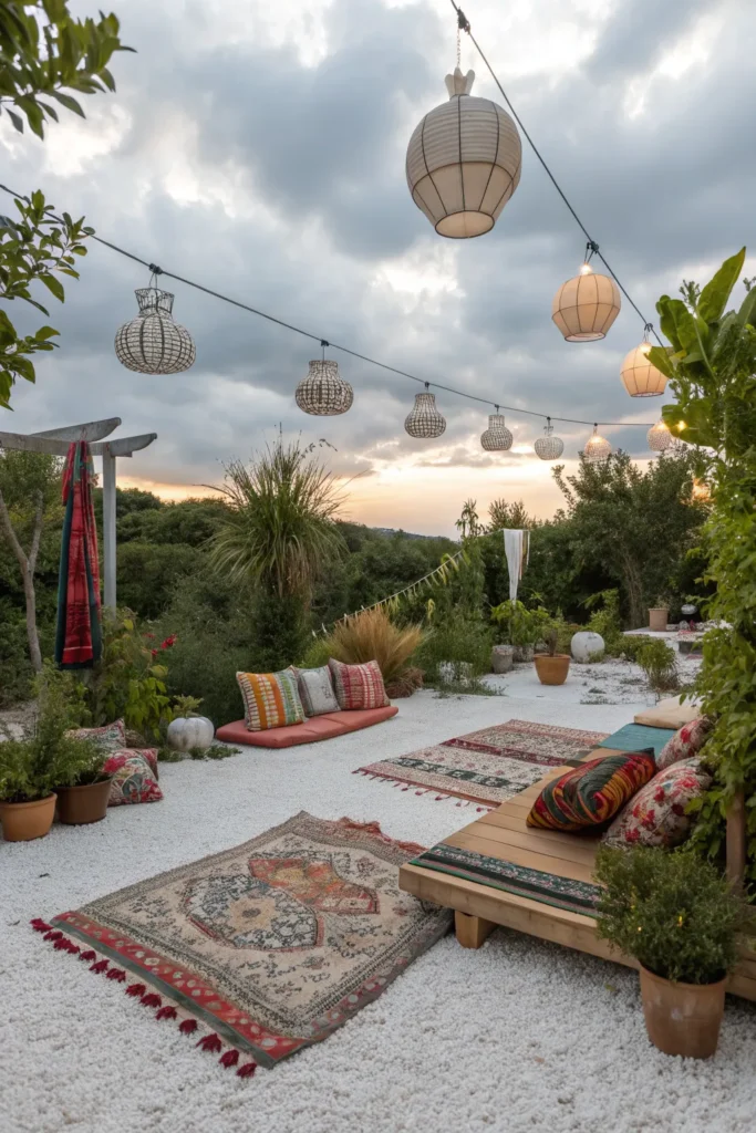 26 bohemian inspired white garden a boho inspire