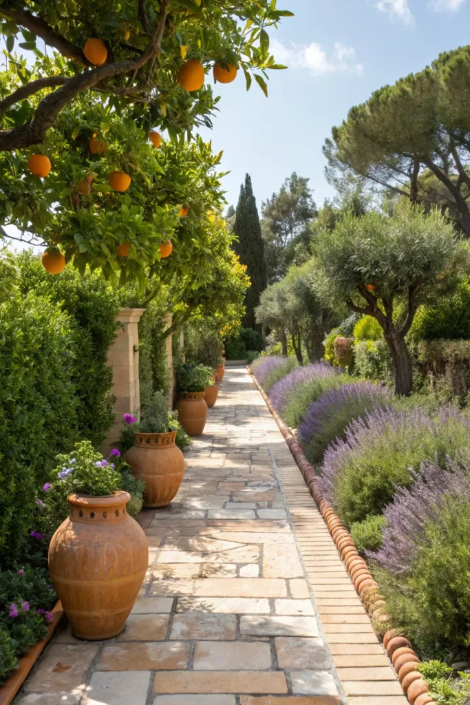 26 lush mediterranean garden pathway a stone and
