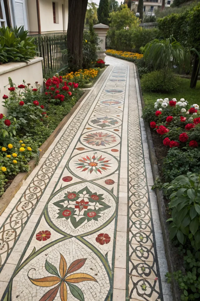 27 artisan mosaic pathway garden a handcrafted m