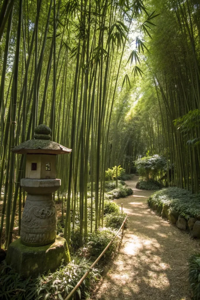 27 bamboo grove a dense bamboo grove with tall
