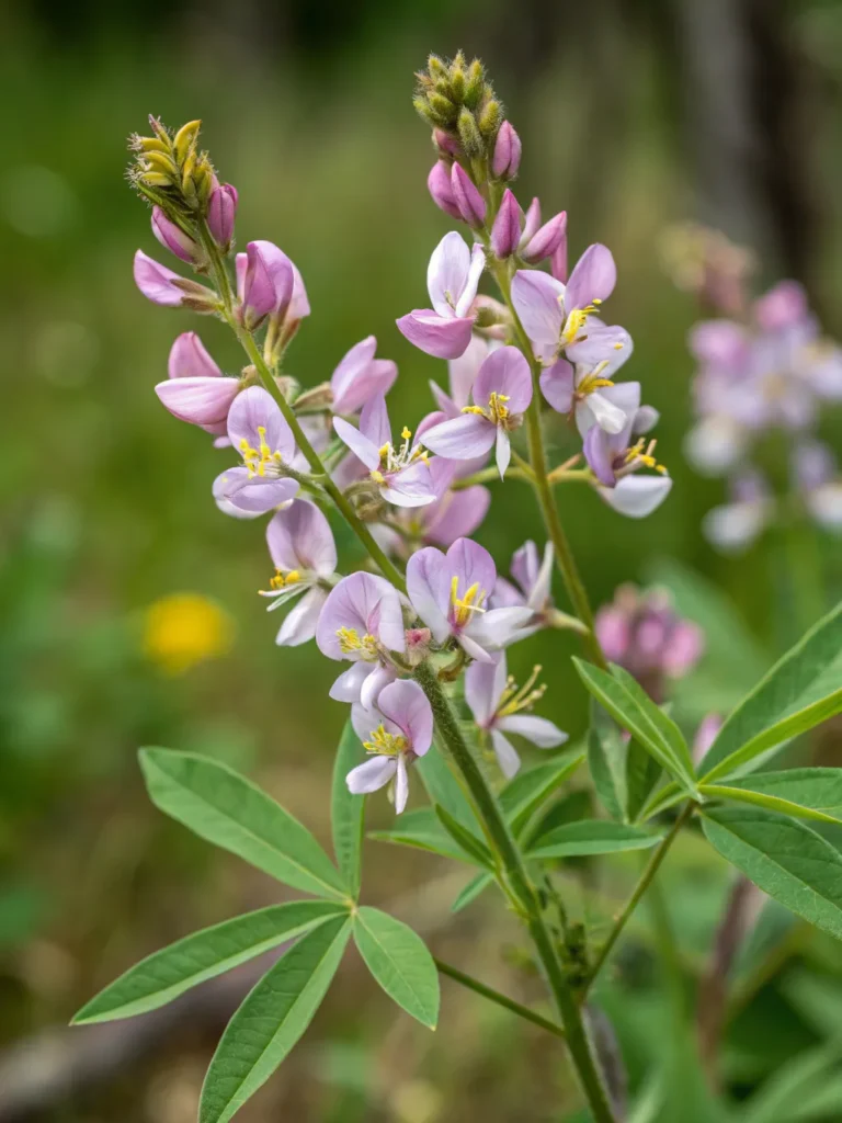 27 close of showy tick trefoil wild flower