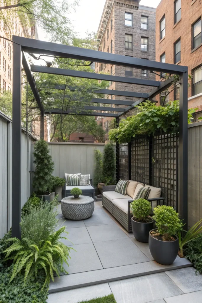 27 compact backyard with a contemporary urban oa