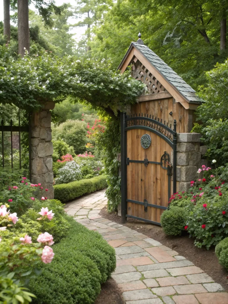 27 integrated gatehouse or niche cottage garden 1 1