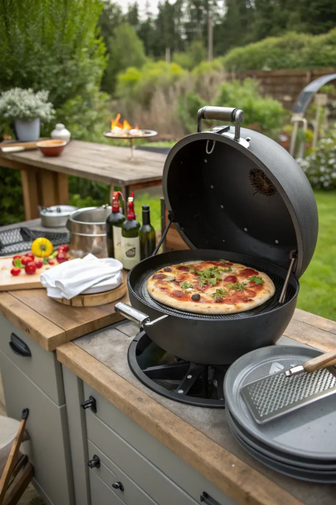 27 kettlepizza kit kettlepizza insert inside a