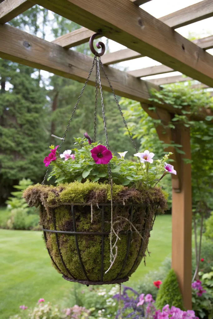 28 hanging bird feeder flower pot wire bird fe