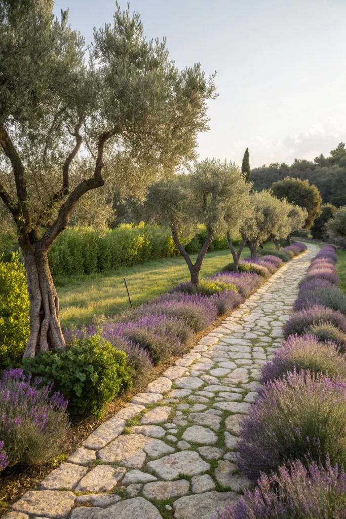 28 lavender and olive grove olive orchard with